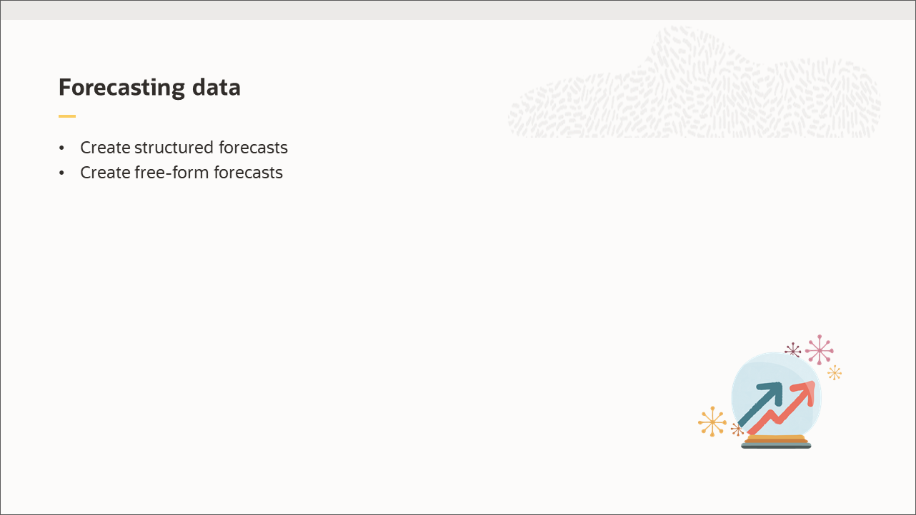 Forecasting data